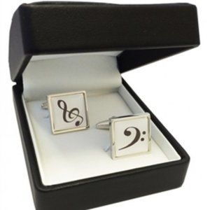 Treble Clef & Bass Clef Cufflinks